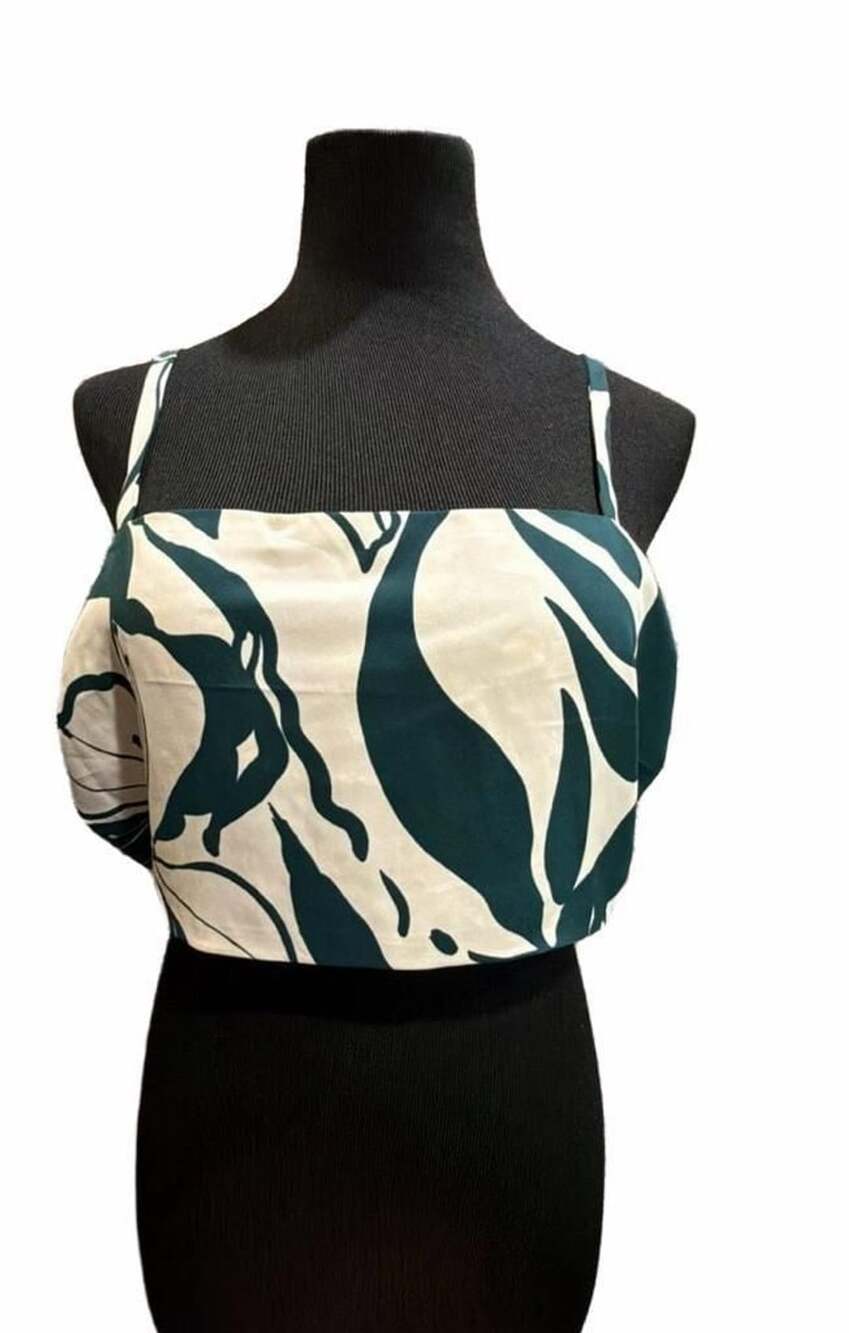 825 On 34th X Alix Friedberg Size L Crop Top Dark Forest